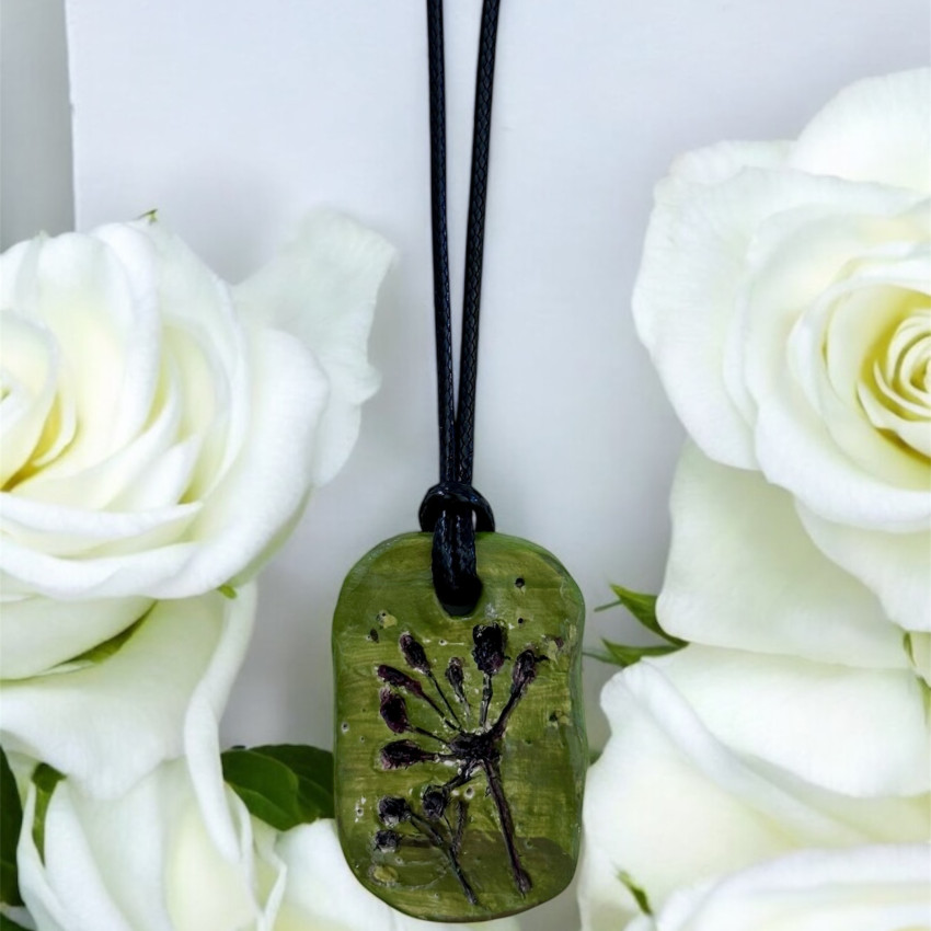 Бохемско, елегантно колие "Диво цвете"